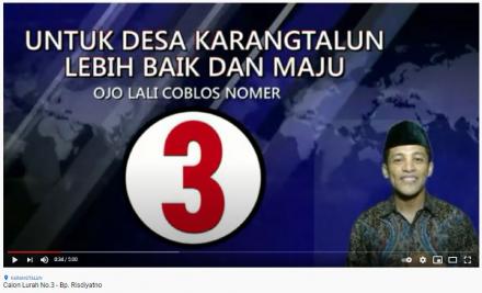 Video Kampanye Calon Lurah Nomor Urut 3 - Bp. RISDIYATNO