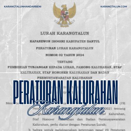 Peraturan Lurah Karangtalun Tahun 2024 Nomor 2
