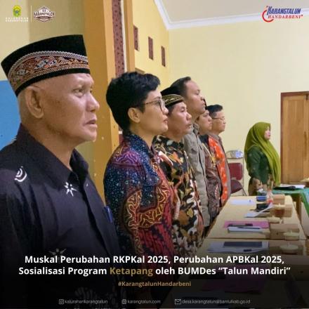 Musyawarah Karangtalun, dari Aspirasi jadi Aksi