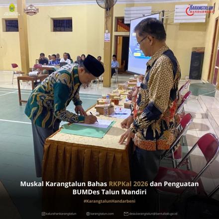 Muskal Karangtalun Bahas RKPKal 2026 dan Penguatan BUMDes Talun Mandiri